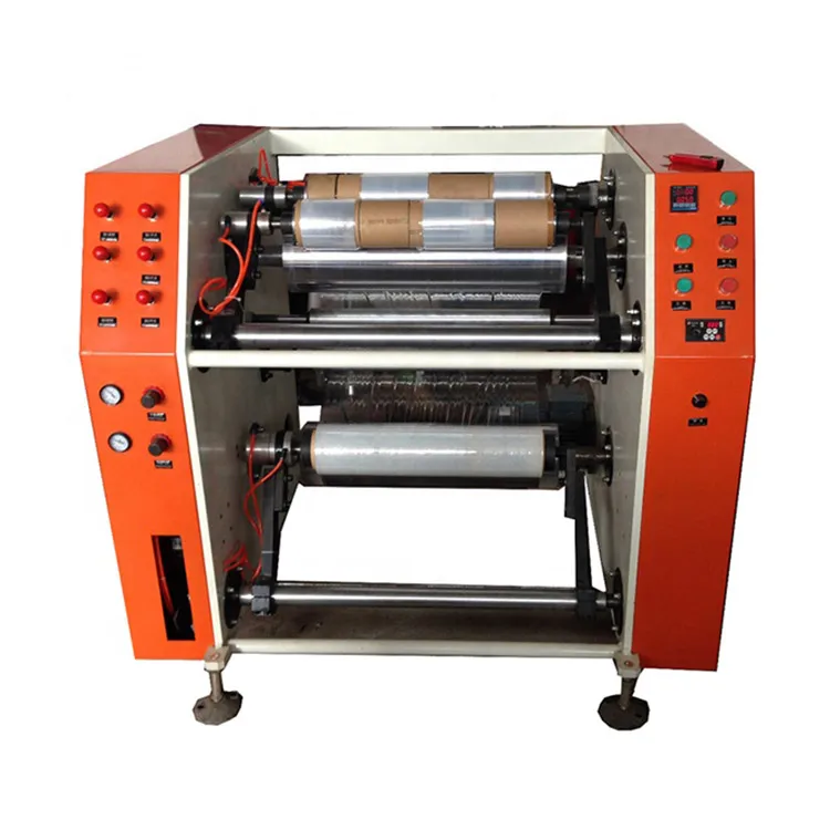 Aluminum Foil Rewinding Slitting Machine Automatic Self Adhesive Sticker Label Slitter And Rewinder