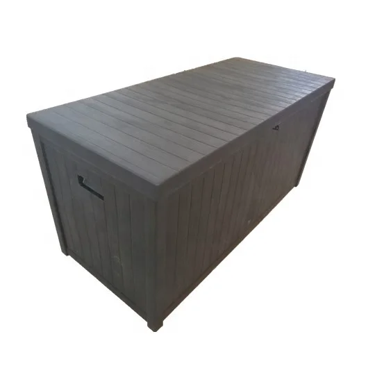 
Wooden Style Storage Box Container Bin Garden Outdoor House Home use Waterproof Lockable 