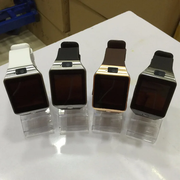 smartwatch black colour dz09 smart watch with camera tf/sim card for smartphone sport