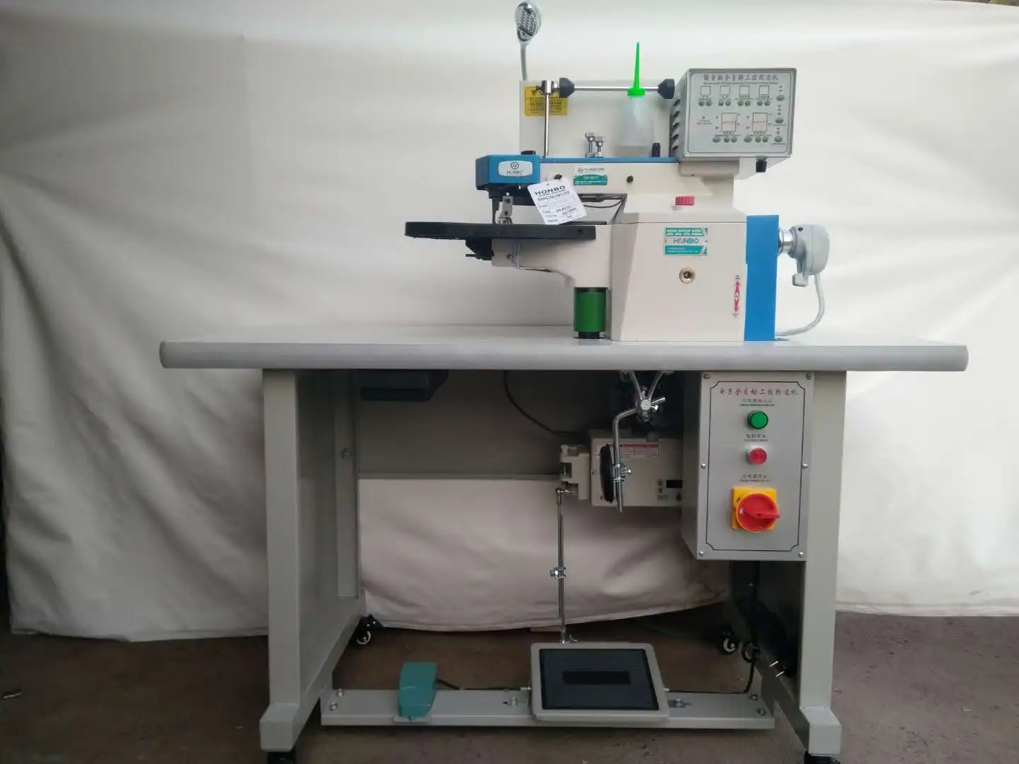 HB-801C industrial mico-computer automatic therm cementing edge folding gluing leather shoe gule machine