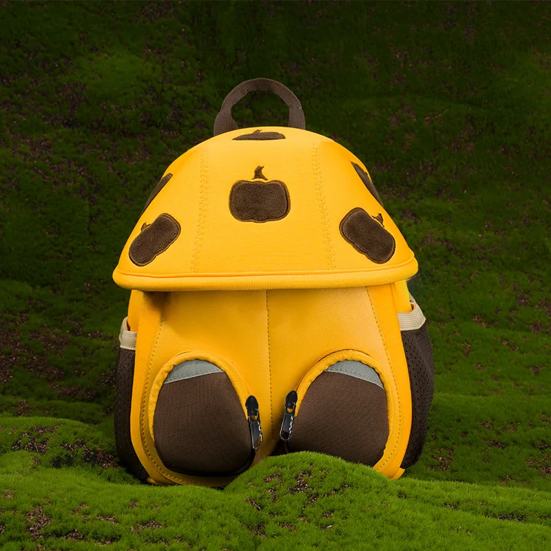 Mushroom bags cartoon baby play boys and girls shoulder kindergarten backpack