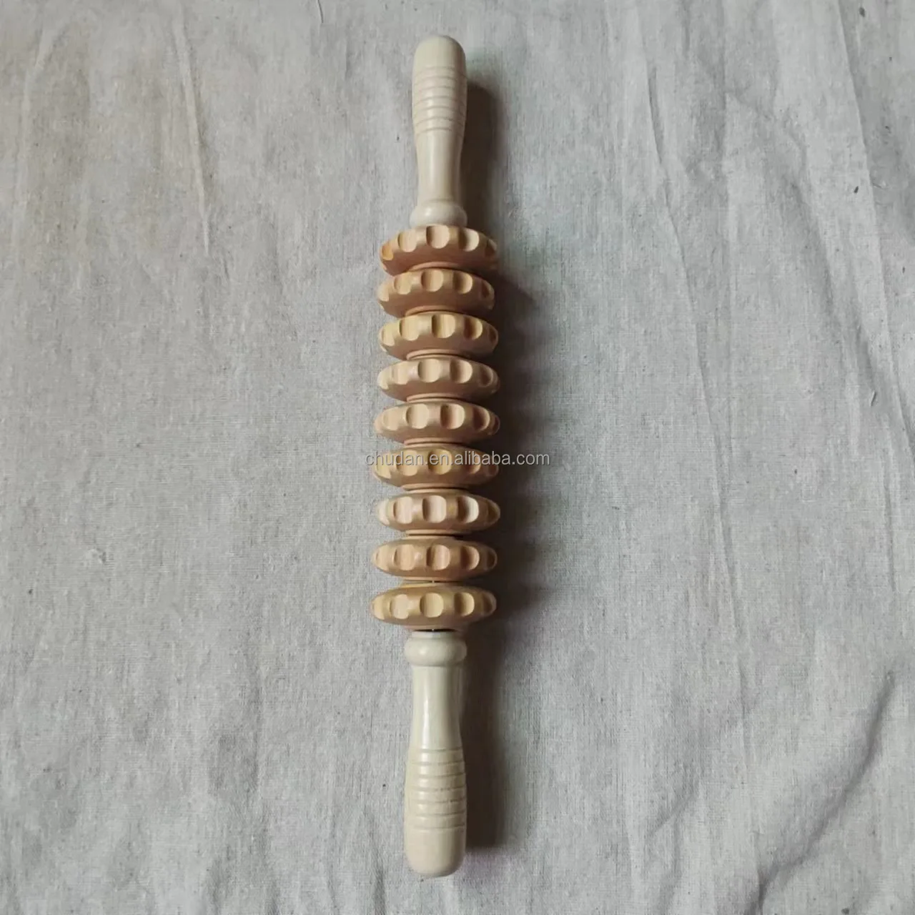 Beech massager roller massage tool home acupoint relaxation massage wheel for the elderly
