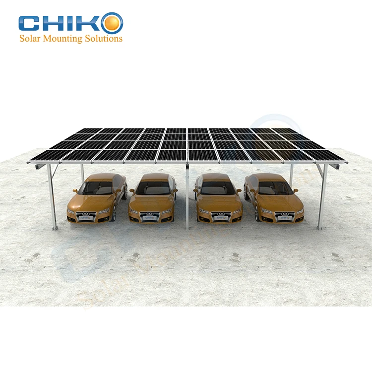 East-west solar parking lot solar panel racking with AS-NZ1170.2 certification