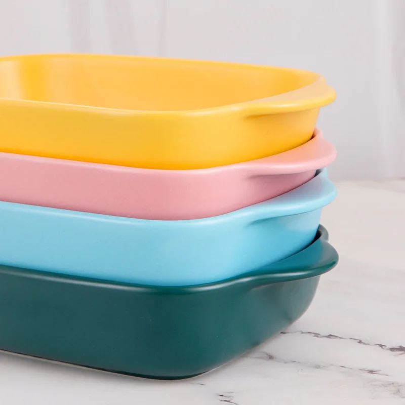 Rectangular Casserole Dish Custom Lasagna Pan Bakeware Set Ceramic Baking Dish