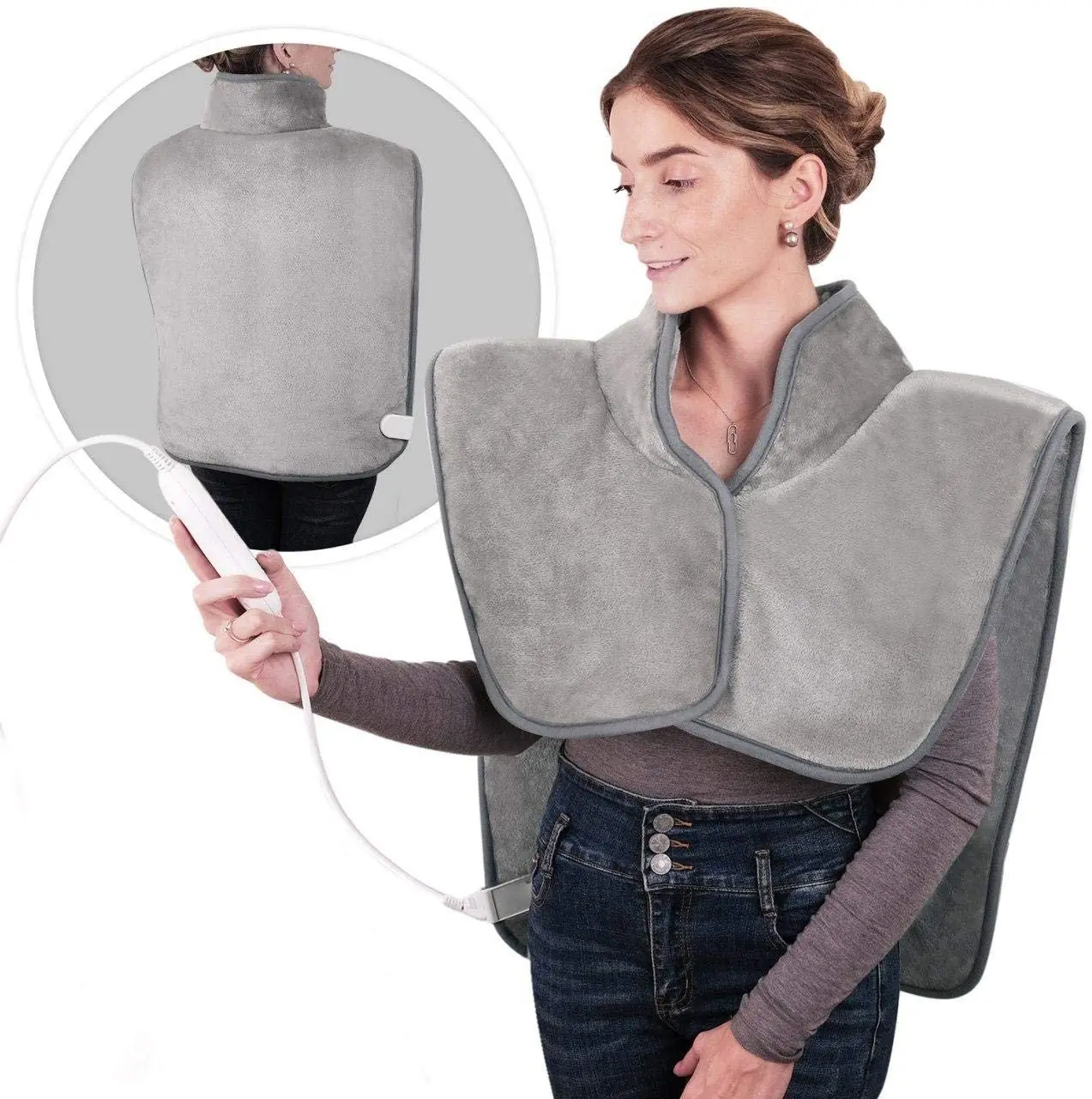 Large Moist Electric Heated Pad , heating pad for back shoulder knee pain relief