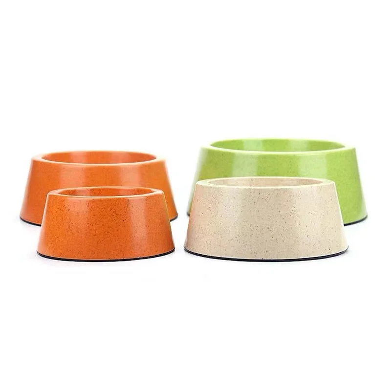 Amazon Hot Sale Bamboo Fiber Feeding Supplies for Small Dog Pets Feeder Food and Water for Dogs and Cats