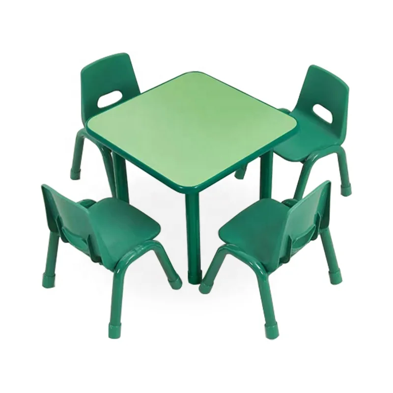 New Design Preschool Furniture Set Children Table and Chair Set Toys Durable Cartoon Kids Plastic Table and Chairs