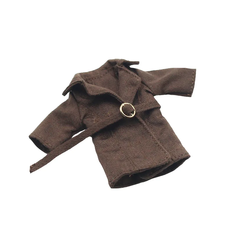 Customized Doll Clothes Accessories For 1/12 Ob11 Doll Fashionable Trench Coat High Quality Custom Made Bjd  Doll Clothes