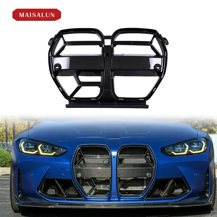Carbon Fiber G82 grill ST style For BMW M3 M4 G80 G82 grill front bumper grill 2020-2024