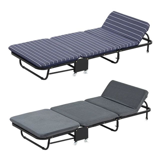 
Dormitory Folding Portable Bunk Bed for Relaxing Lounge Foldable Adjustable Extendable Cot 