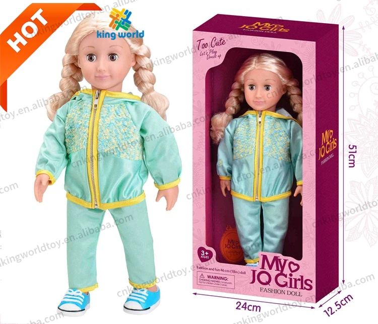 New Arrival Fashion PVC American Black Dolls Toy Boy Girl Toy Vinyl 360 Degree Rotation Doll With Shoes Clothes 18 Inch Gifts