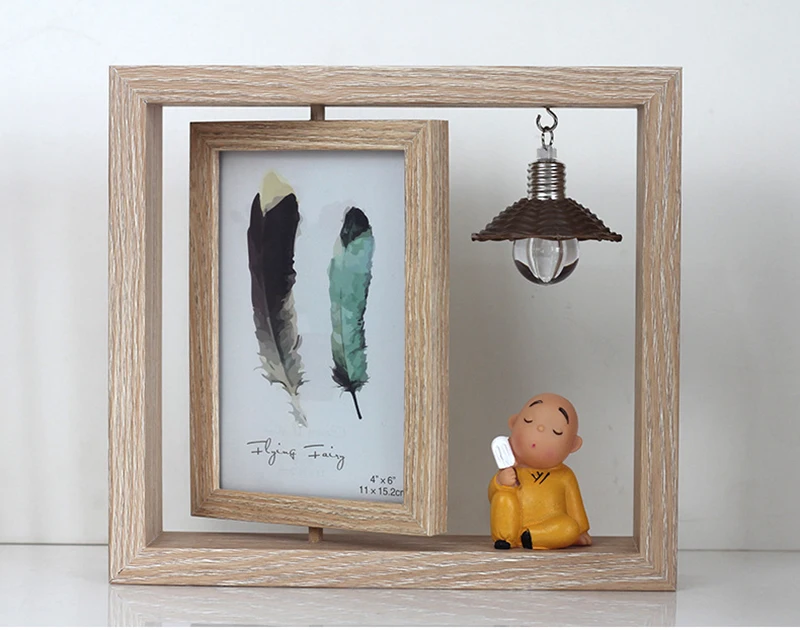 
Creative Double-sided Rotating Ornaments Photo Frame Picture Modern Photo Frame For Wall Decor 