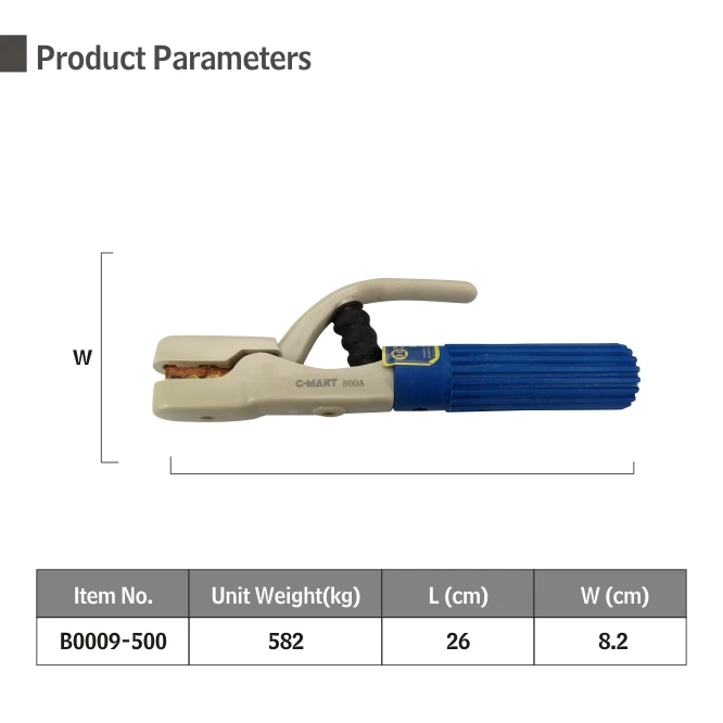 500A DMC Material Brass lron Welding Electrode Holder