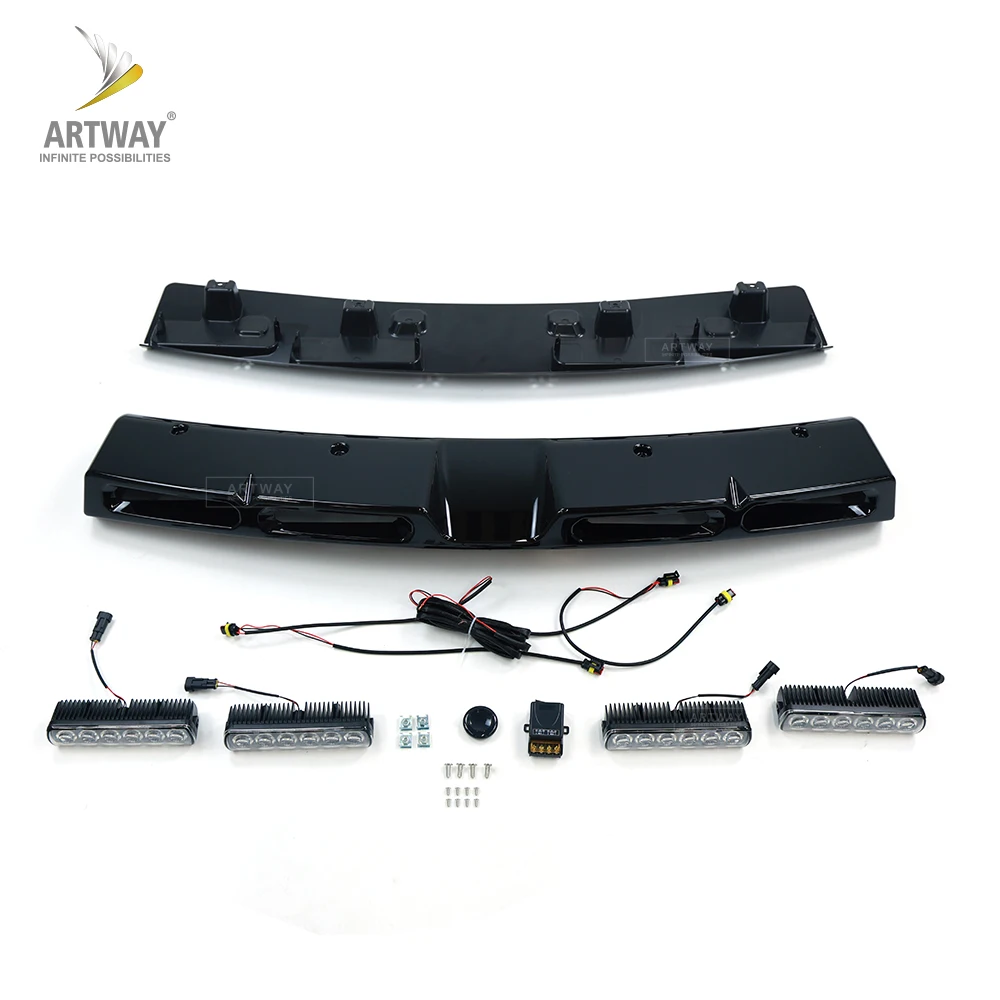 Car body kit accessories 4 Led Front Top Roof Spoiler Light For Ford Maverick Modification Spare Parts