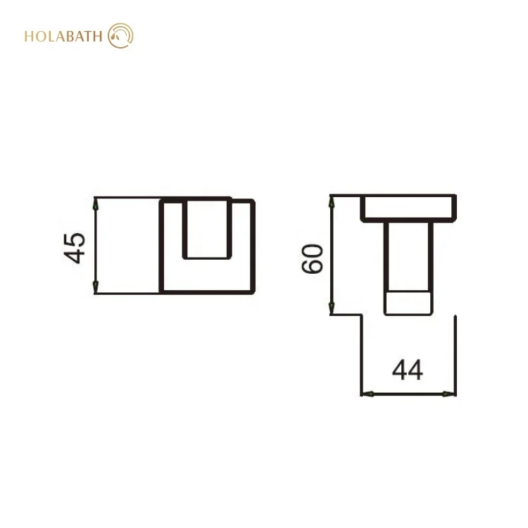 Gold Nordic Decorative Wall Mounted 304 Stainless Steel living room wardrobe Clothes wall hook