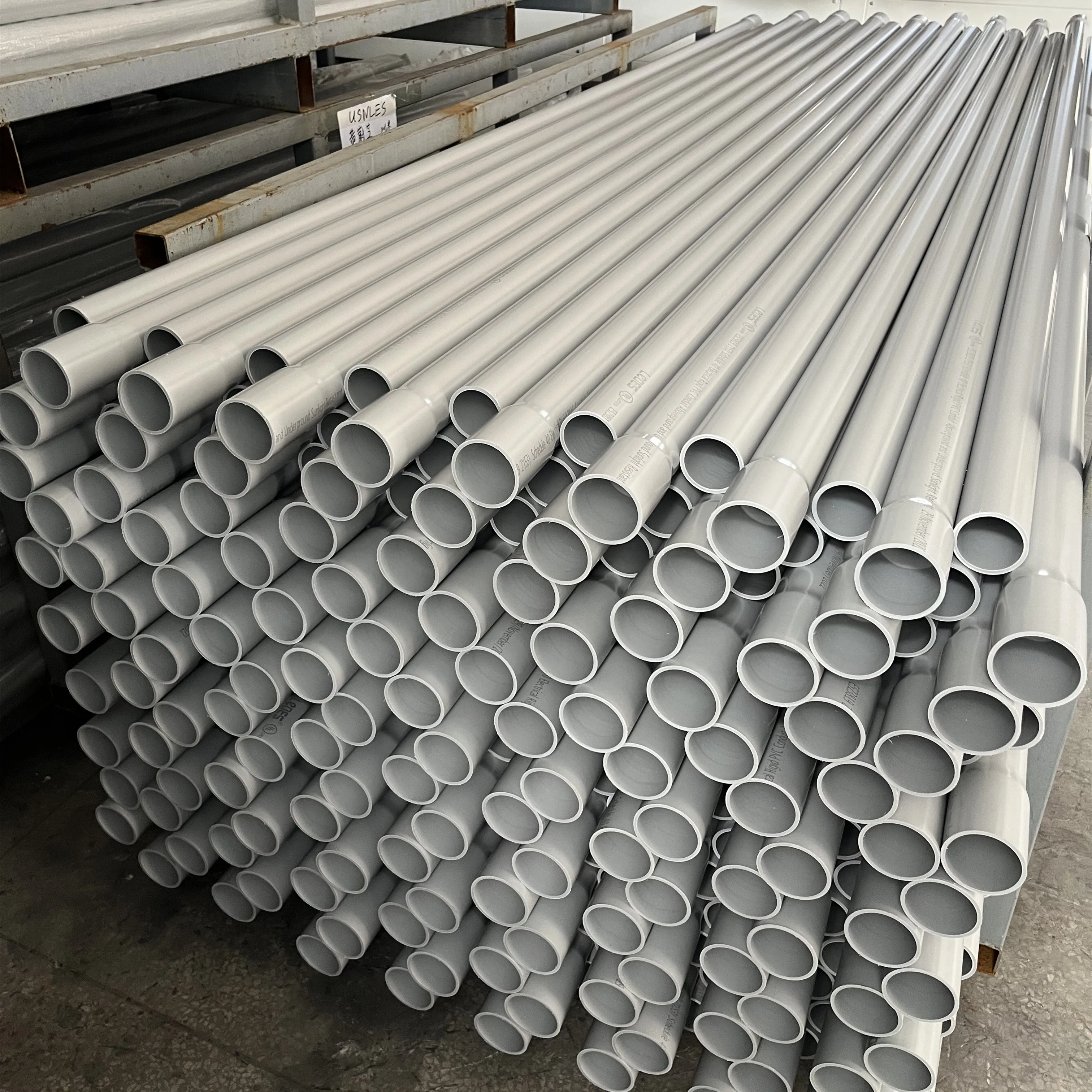 4' inch PVC  Electrical Rigid Conduit Pipe with Belled End Canadian Standard Factory Direct Sale