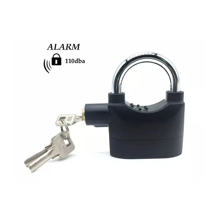 110dB Security Anti-Theft Waterproof Motor Bicycle Lock Siren Safety Padlock Door Alarm Padlock