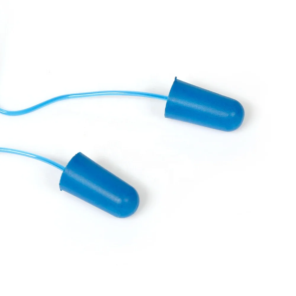 Hot Selling Noise Reduction Corded Earplugs Soft Ear Plug Metal Detectable