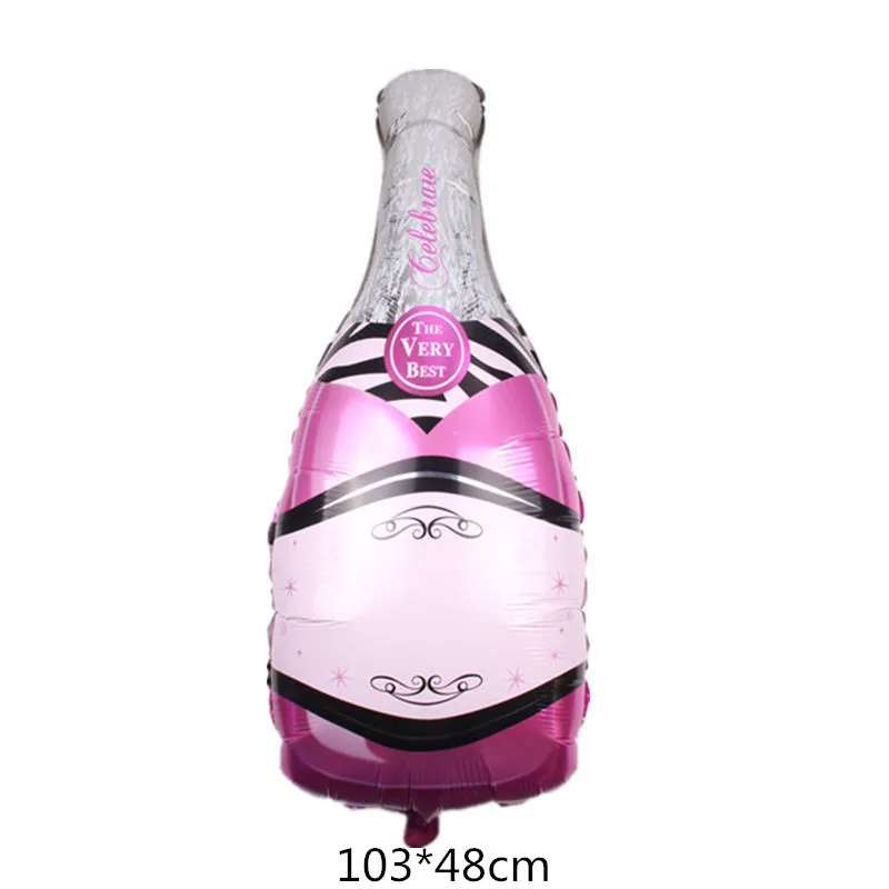 Lagrge wine Whiskey Bottle foil Balloon 30 years old Happy Birthday Party Decor Aged To Perfection holiday Theme supplies