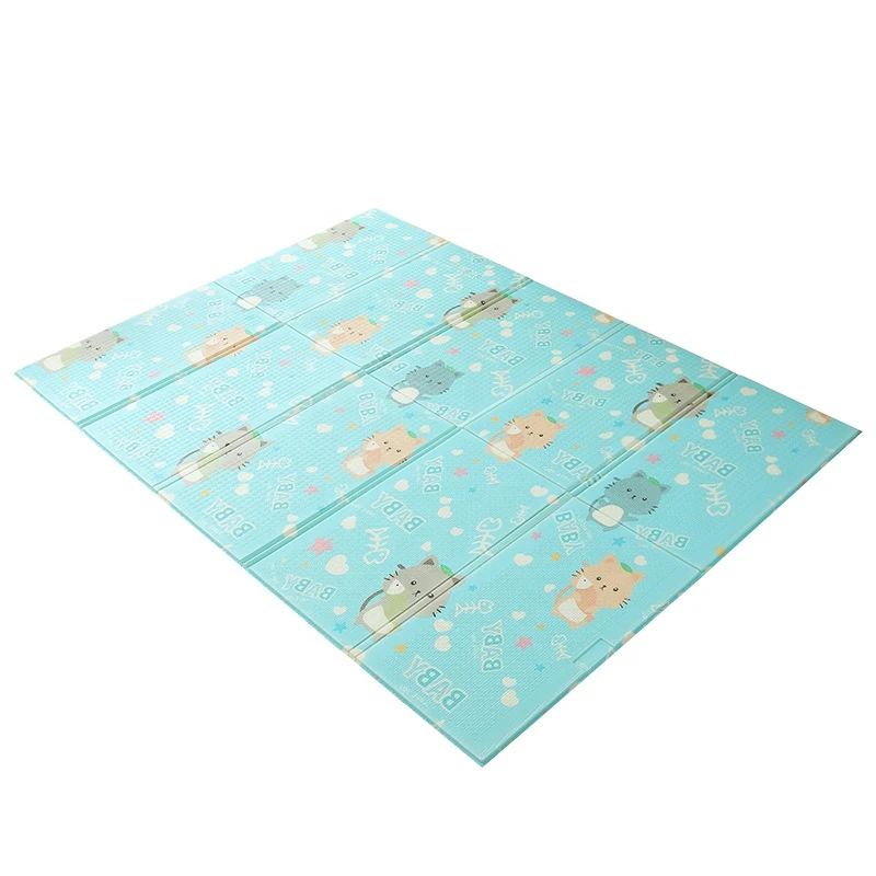 
Fisher Price Animal Design Floor Rug Eco-friendly Soft Folded Large Gym Folding Baby Play Mat 