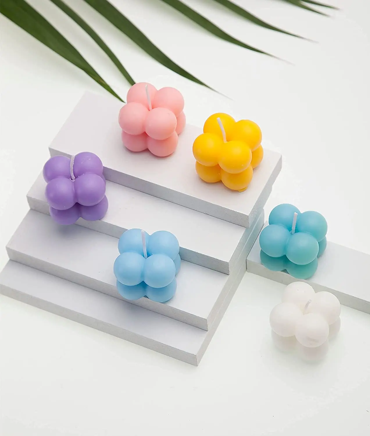 Hot Selling Bubble Candle Scented Soy Wax Cube Candle For Decorative