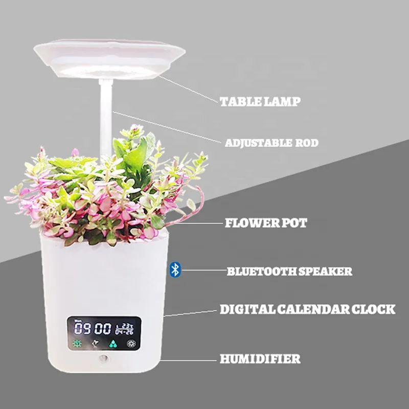 
Creative mini smart garden with Led Light for plants indoor Smart garden greenhouses hydroponics growing system desk flower pots 