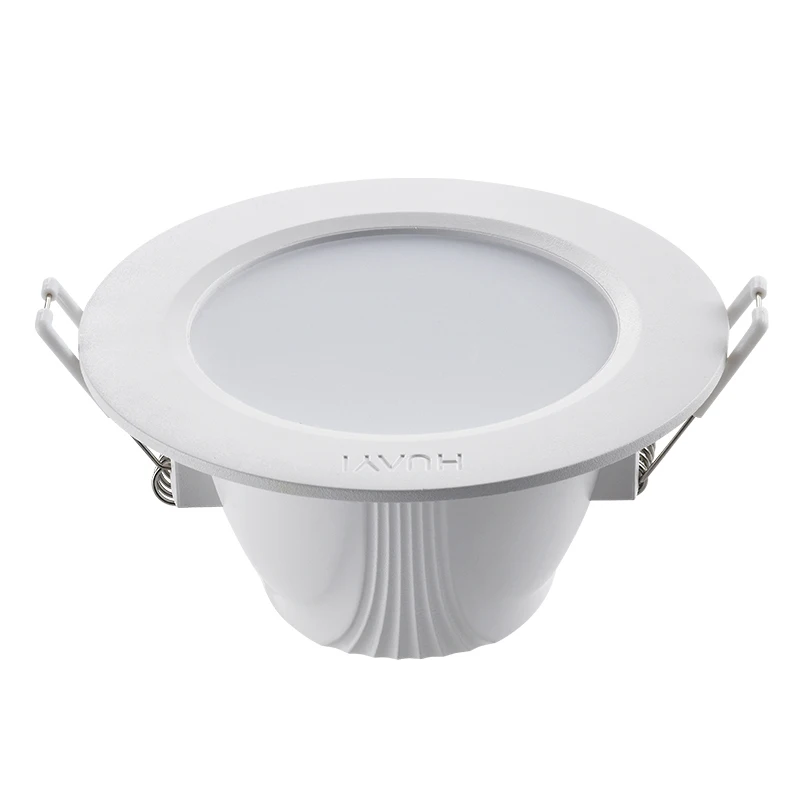 HUAYI  High Lumen White 5w 7w 9w Office Store Living Room Recessed Indoor LED Downlight