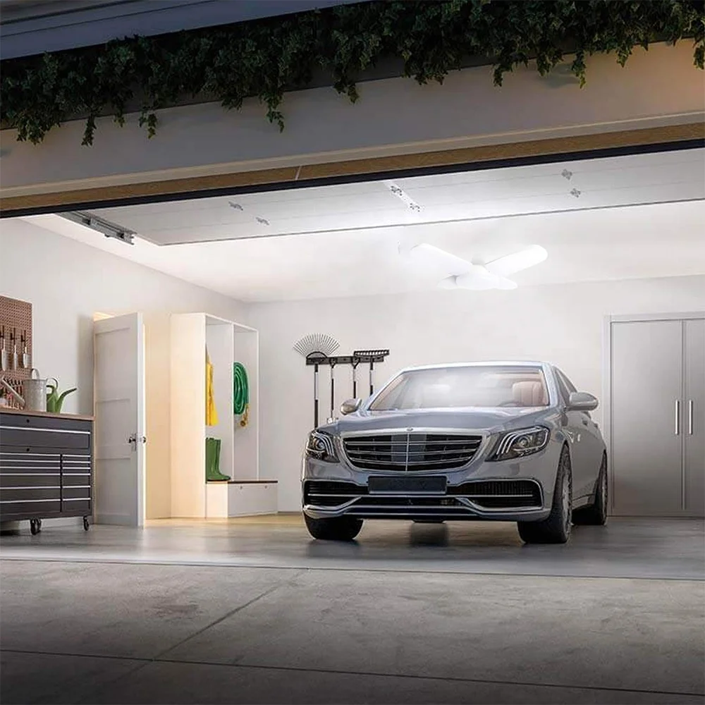 Лидер продаж Amazon, светодиодный потолочный светильник highbay 60 Вт для чердака, добычи дома, подвала, магазина, парковочного освещения, деформируемая упаковка, потолочный светильник для гаража, мастерской