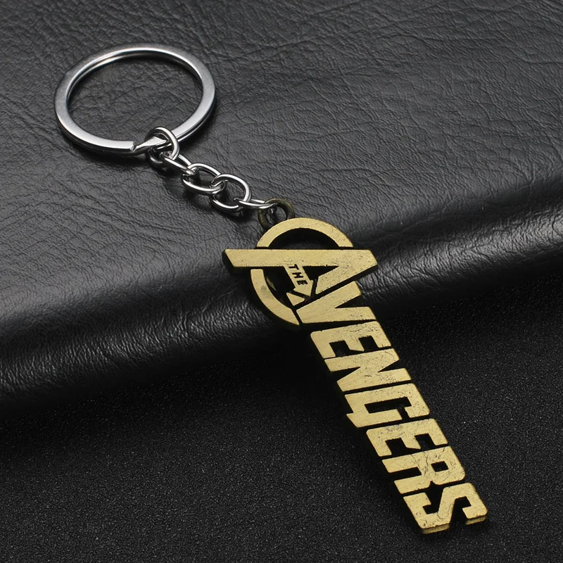 wholesale Hot selling self-defense keychain Marvel Thanos  fist keychain Avengers car pendant metal keychain