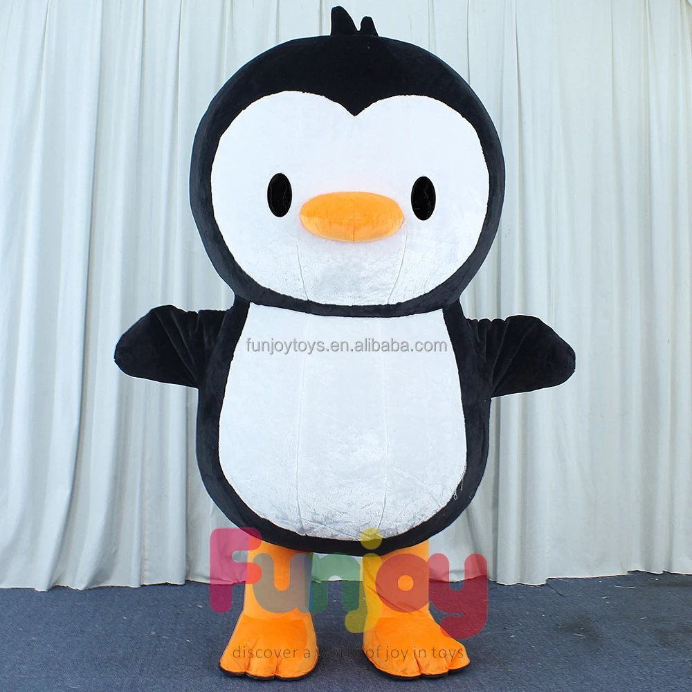 Wholesale Realistic Penguin Mascot Costume Inflatable Plush Material for Outdoor Parties and Games Fancy Dress Party Game