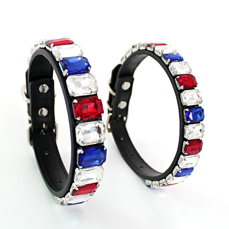 New Style Pet Collar Bling Rhinestone Heart Shaped Pet Collar Cat And Dog Necklace Collar