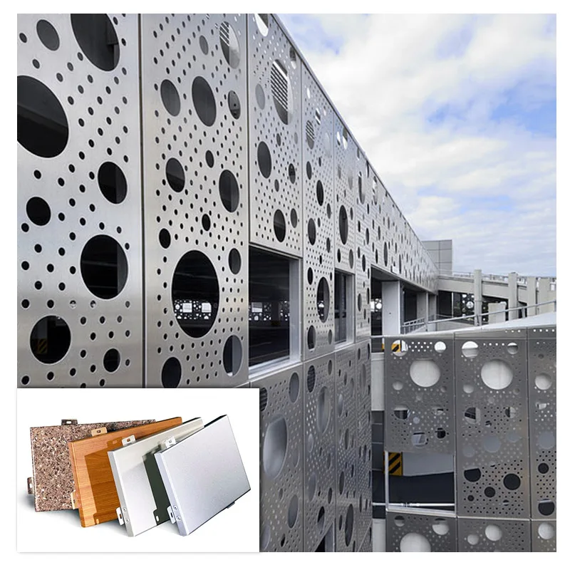 Алюминиевые стеновые панели для занавесок, алюминиевые профили для декоративных металлических занавесок, перфорированные наружные стены зданий