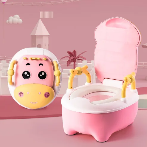Stylish New Comfortable Cute Plastic Carton Portable Toilet Baby Bathroom Toddler Potty Training