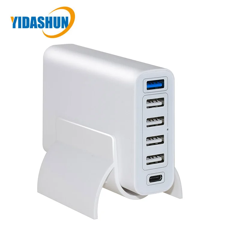 2021 6 Port Usb Phone Quick Charger With Holder For Mobile Phones