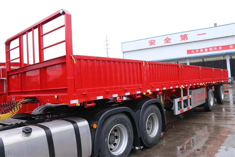 World Class Quality Hydraulic Tipping Trailer, Semi-Trailer Dump Truck, Side Tipper Dump Trailer For Sale
