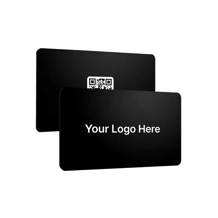 Glossy Matte Surface Ntag213 Nfc Chip Rfid Blank Pvc Black Card