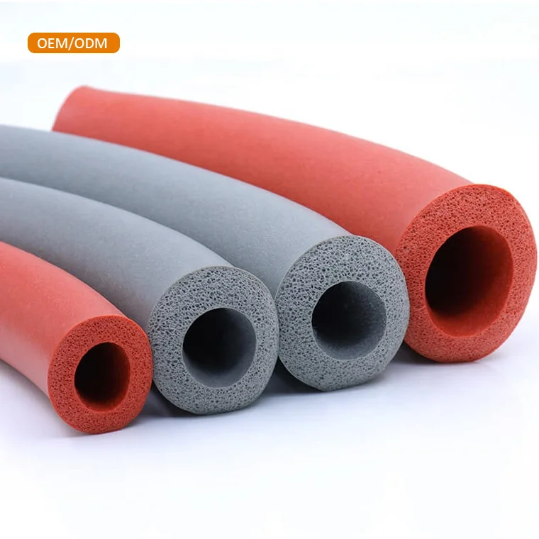 High-density rubber foam tube environmental protection and heat-resistant silicone sponge tube