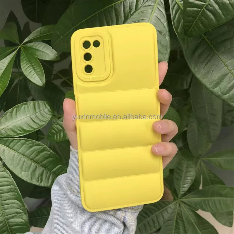 INS HOT Custom Soft TPU Down Jacket Puffer phone case Mobile Phone Cover Cases for tecno/spark /infinix/iphone/samsung/hot 10