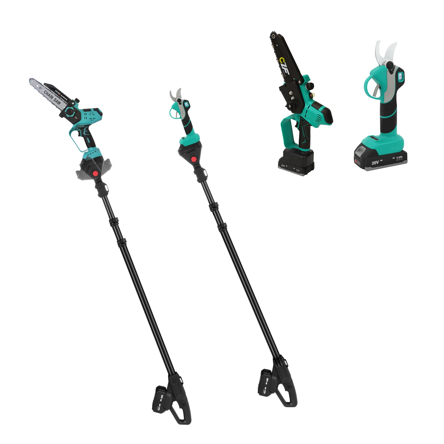 Portable 20V Lithium Battery Powered Cordless tree hand pruner Professional electric pruning shears