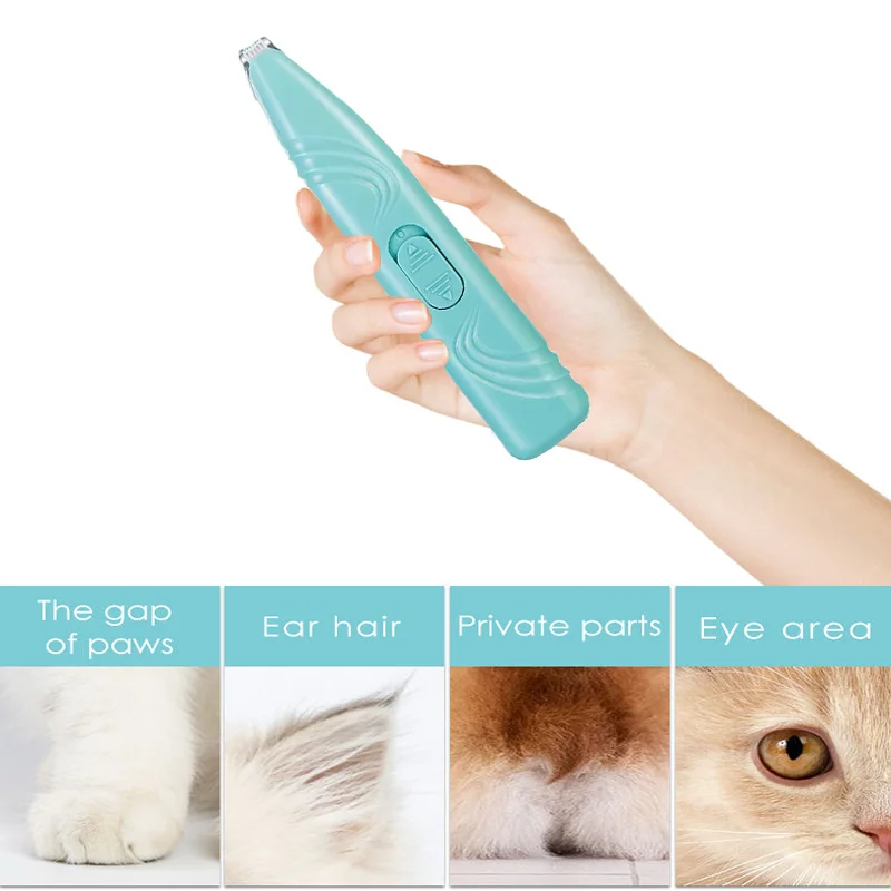High Quality Pet Dog Cat Grooming Hair Trimmer Mini Pet Wireless Foot Hair Clipper