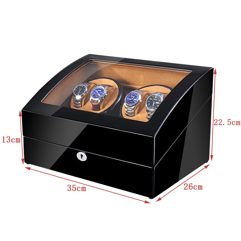 Cross border mute antimagnetic shaker full automatic mechanical watch rotary upper chain box electric motor shaker wooden