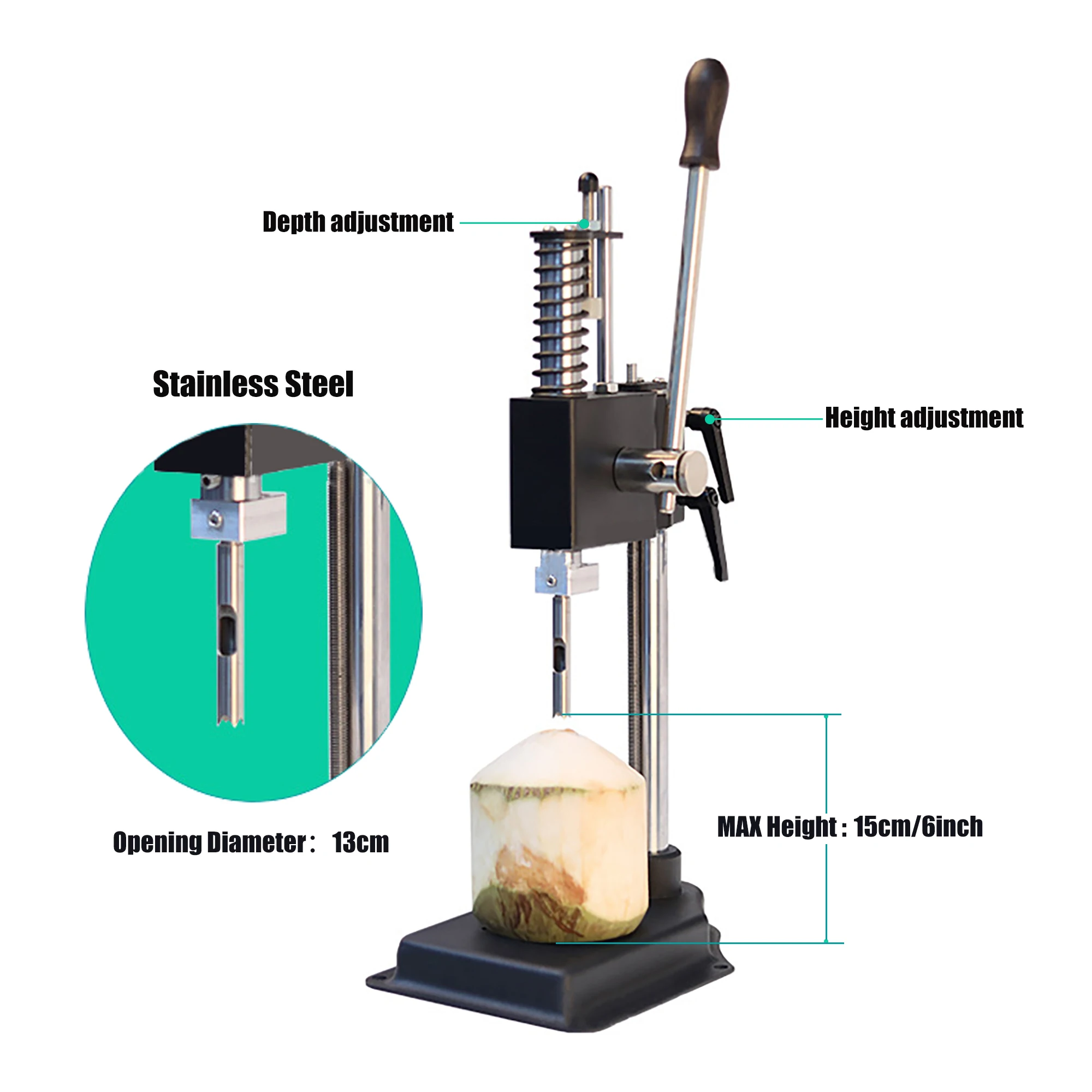 New Small Manual Coconut Opener Oyster Shell Opener