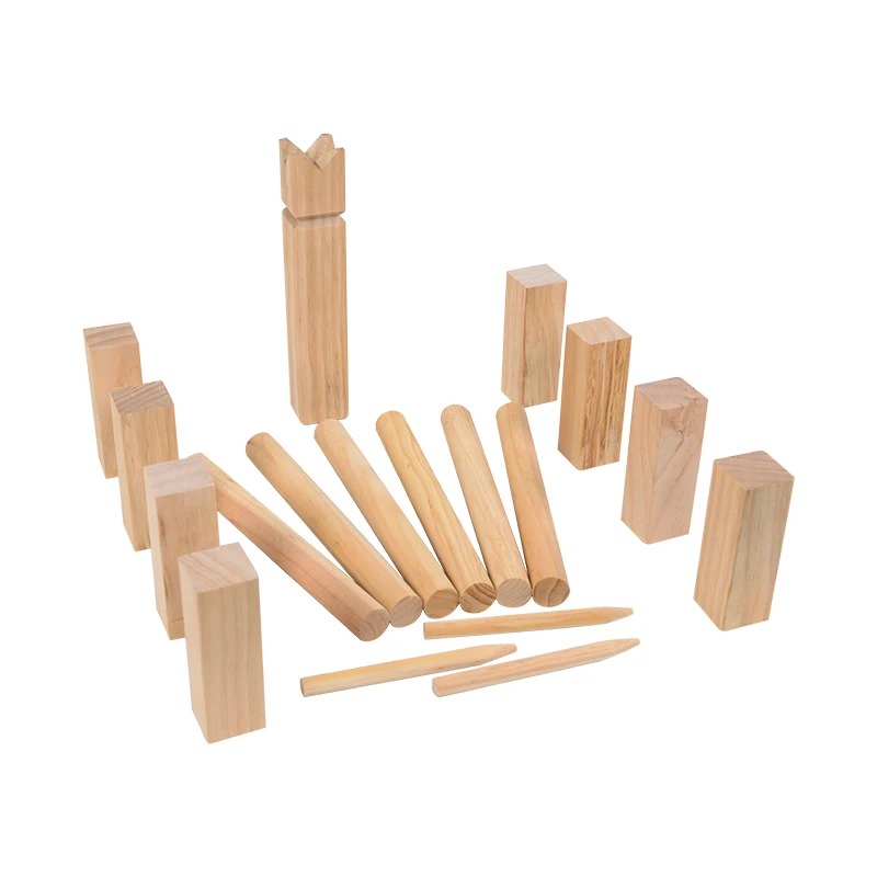 Деревянная игра kubb для игр на открытом воздухе