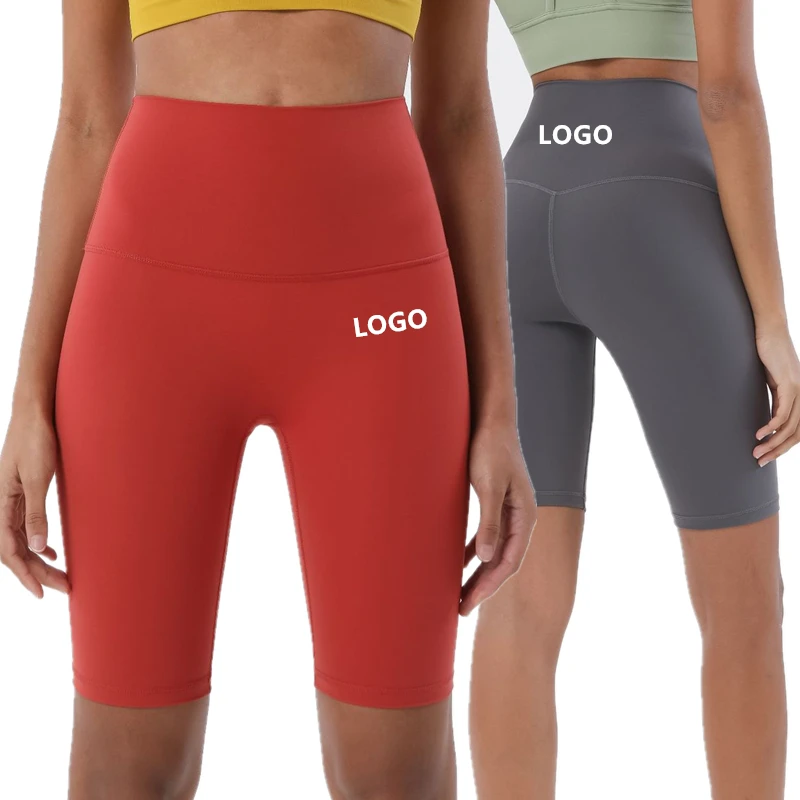 Breathable High Waist Fitness Shorts For Women Gym Wear No T-Line Naked Feeling Yoga Pants Wholesale Female Workout Leggings