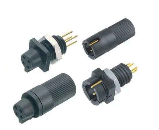 M12 90 degree plastic connectors 12pin Amphenol connector 12pin M12 Panel mount connector 12pin