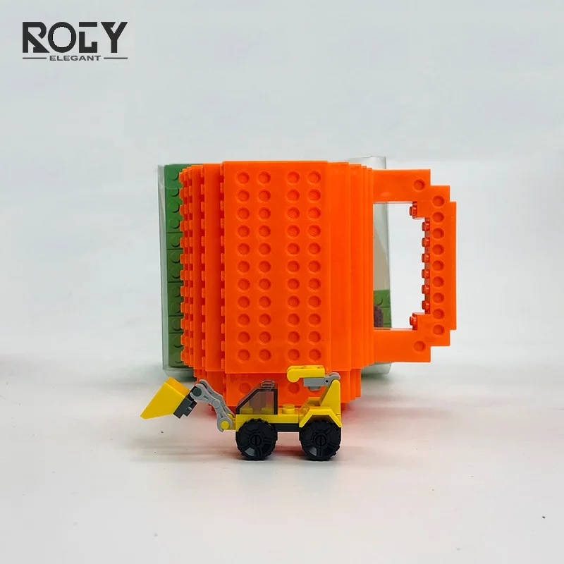 
Build-On Brick Mug Type Building Blocks Cup DIY Block Puzzle Mug Drinkware Drinking DIY Coffee Mug 
