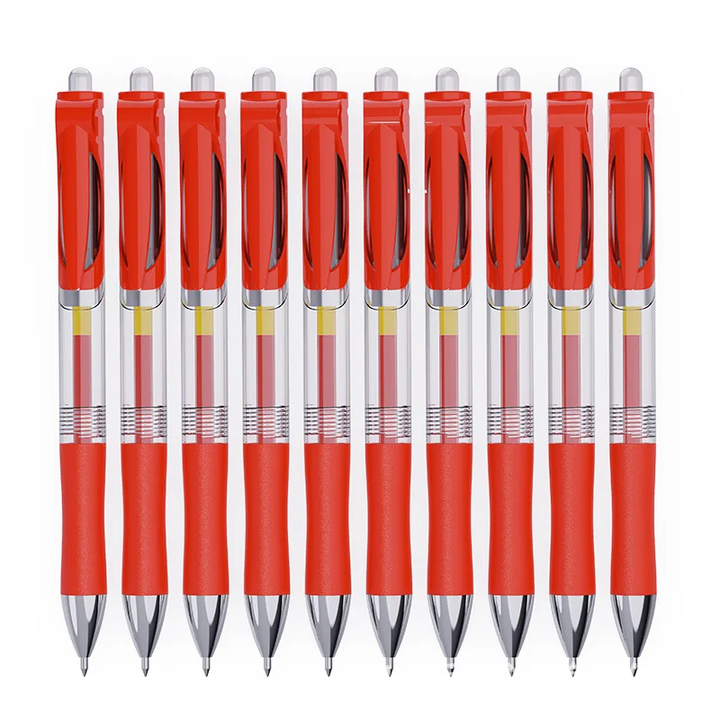 Factory wholesale K35 Press gel pen 0.5 Bullet large capacity carbon signature roller ball pen refill student stationery