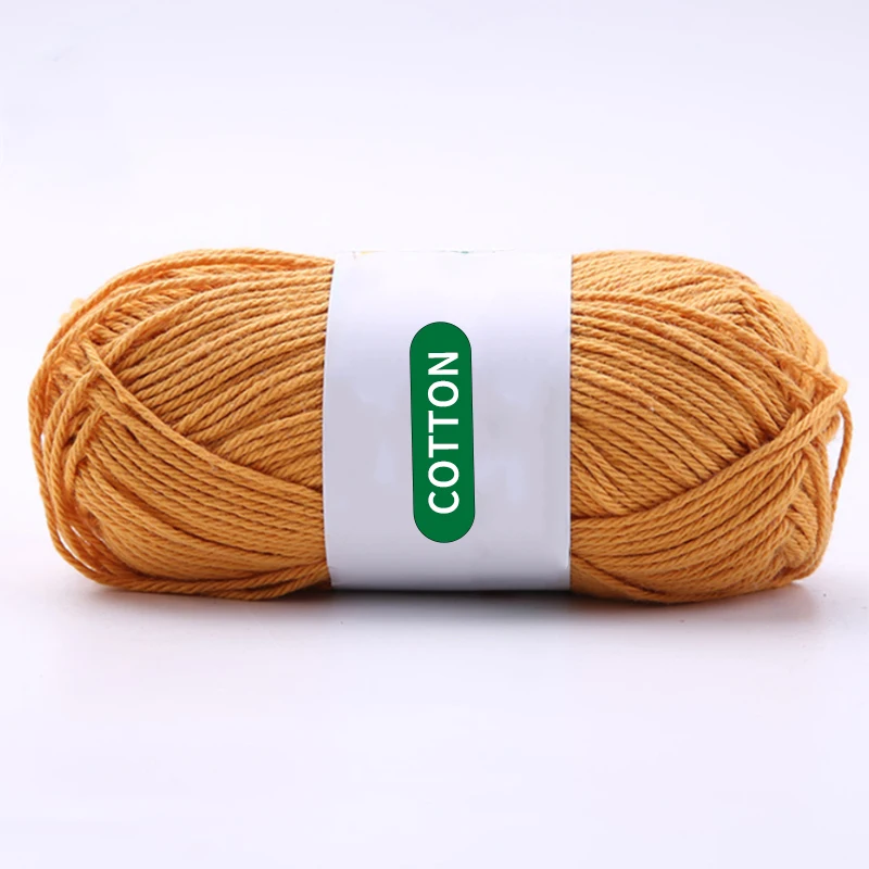 Cotton Yarn Manufacturers Wholesale High Quality 100%Cotton Crochet Yarn Hand Knitting Sweater Small Items  Cotton Cone 50g