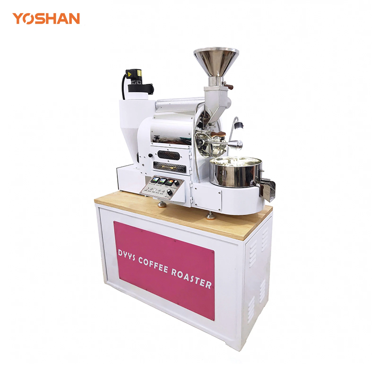BK Coffee Roaster Profesional White Curve 360g Household Cq Automated Dalian Cr-15 Dl-2kg Micro Coffee Roaster 1-2 kg