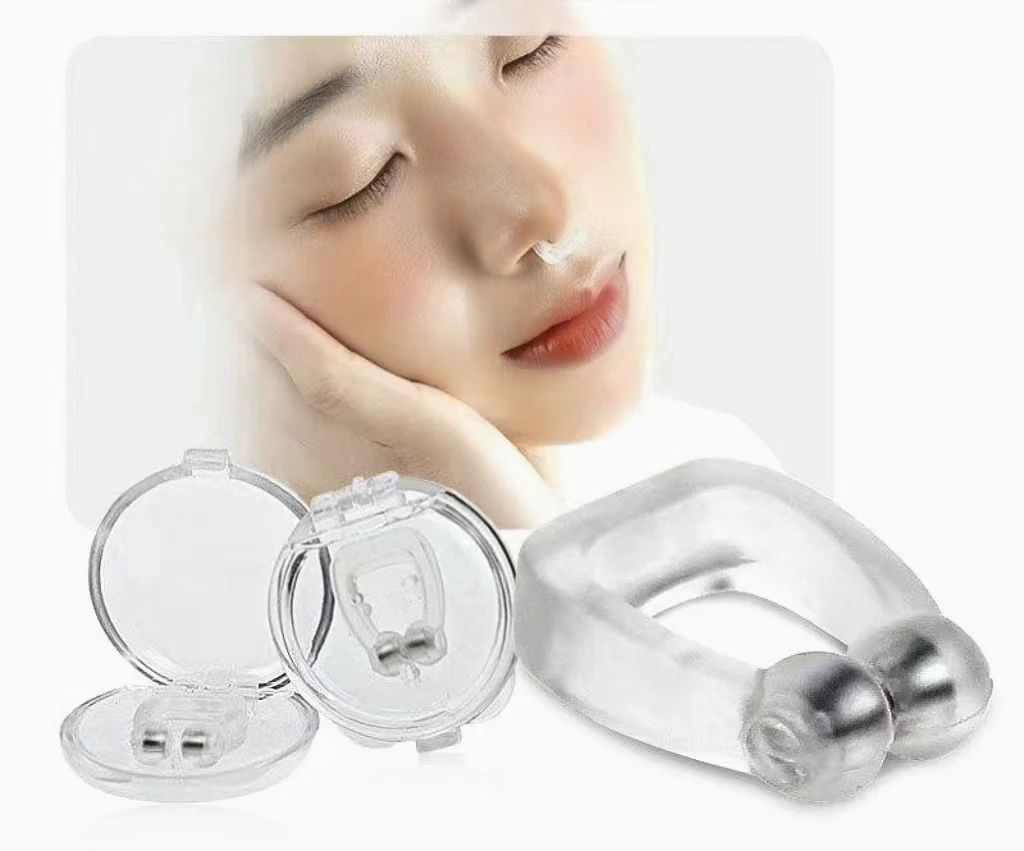Reuse high quality silicone nose clips for better sleep and anti-snoring nose clips